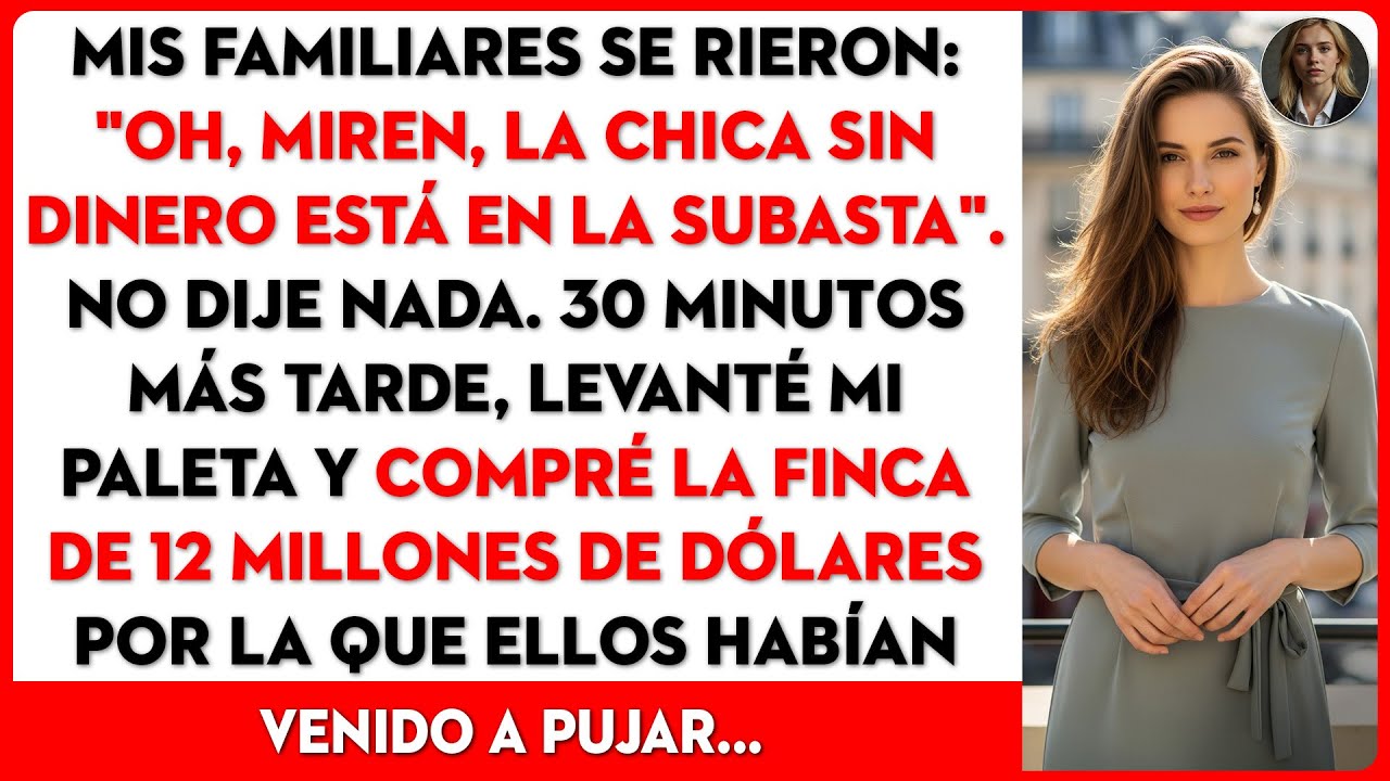 Mis familiares se burlaron de mí en la subasta, pero les compré la mansión que querían.