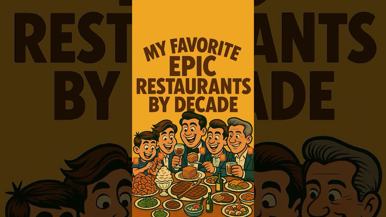 Самые эпичные рестораны каждого десятилетия (в моей жизни)