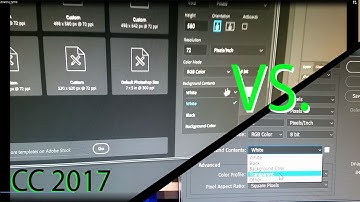 Photoshop CC 2017 - How to use Legacy "File - New Document" for Transparent Backgrounds