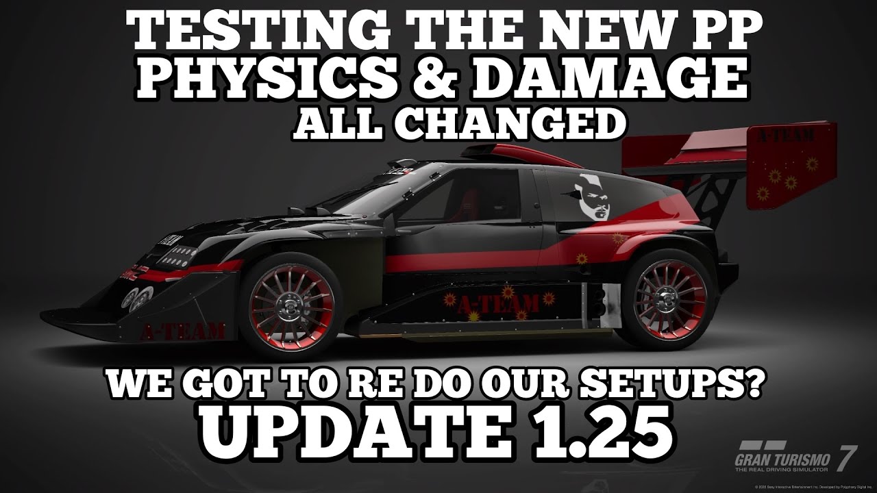 Gran Turismo 7. Testing New Update 1.25 Physics, PP & Damage. Wheel