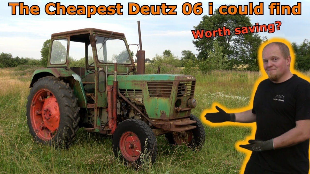 Got a cheap Deutz 6006 - Engine service and brake fix