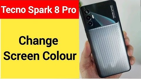 How to change screen colour,tecno Spark 8 Pro me display colour change kaise karen, display colour p