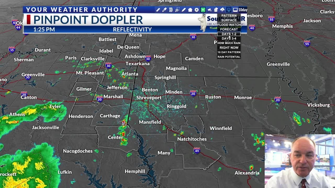 Rain threat continues but will decrease for a few days - YouTube