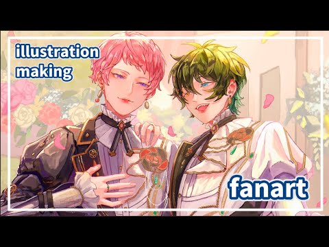 イラストメイキング】あんさんぶるスターズ/斎宮宗 影片みか Valkyrie