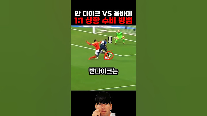 반다이크가 음바페와 1:1 상황에서 마주쳤을때