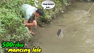 YA AMPUN..! Mancing ikan lele diluar dugaan