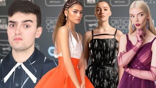 CRITICS CHOICE AWARDS 2021 FASHION ROAST (Why did Louis Vuitton do THAT to Phoebe Dynevor?)