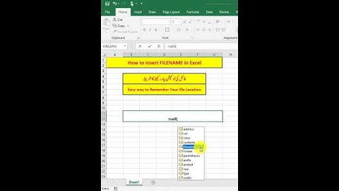 Print file Location with your file Data | Excel main file location kesy likhain