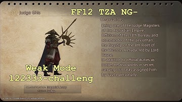 Judge Ghis Story Boss FF12 TZA NG- (weak mode)