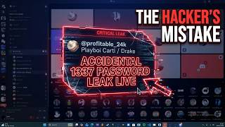 The music Industry hacker accidentally LEAKED how they are doing it on LIVE