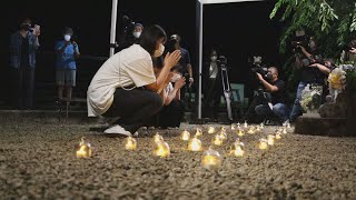 犠牲者悼むLEDの明かり 紀伊半島豪雨10年