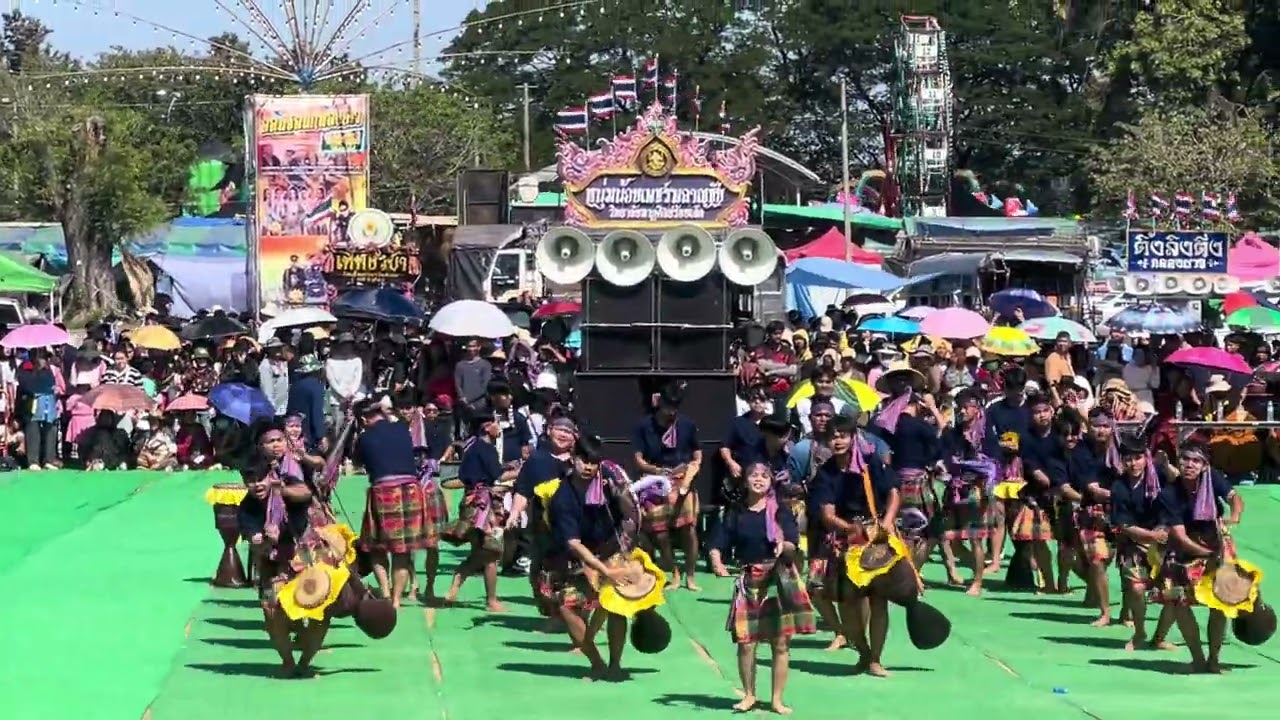 ชนะเลิศกลองยาวงานออนซอนกลองยาวชาววาปี2568 ก.หนุ่มน้อยเพชรพลาญชัย วิทยาลัยนาฏศิลป์ร้อยเอ็ด ต.โพธิ์ชัย