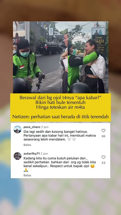 Bule nya sampai baper