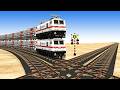 【踏切アニメ】あぶない電車 TRAIN THOMAS 🚦 Fumikiri 3D Railroad Crossing Animation Kereta Api Kartun