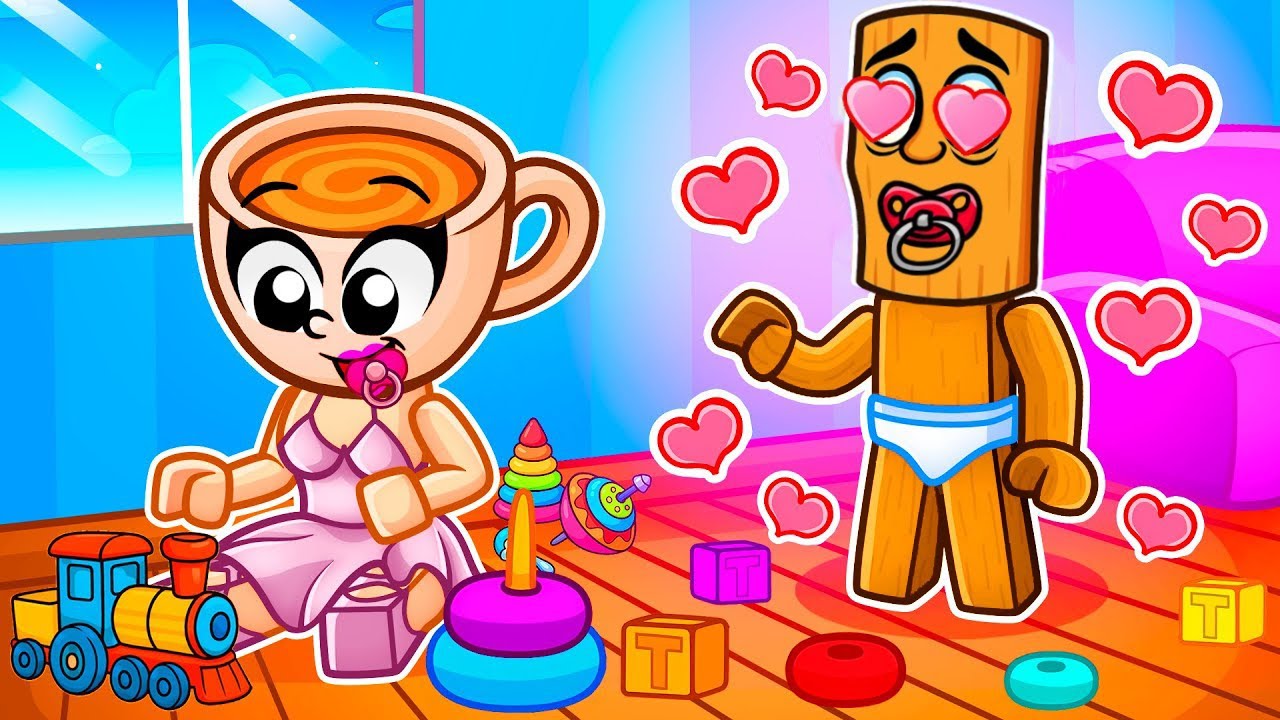 Baby Tung Tung Sahur hat einen CRUSH auf Ballerina Cappuccina in Roblox!