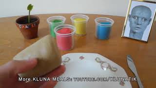 Kluna Eating Colored Clayplay-Dohkluna Tik Dinner