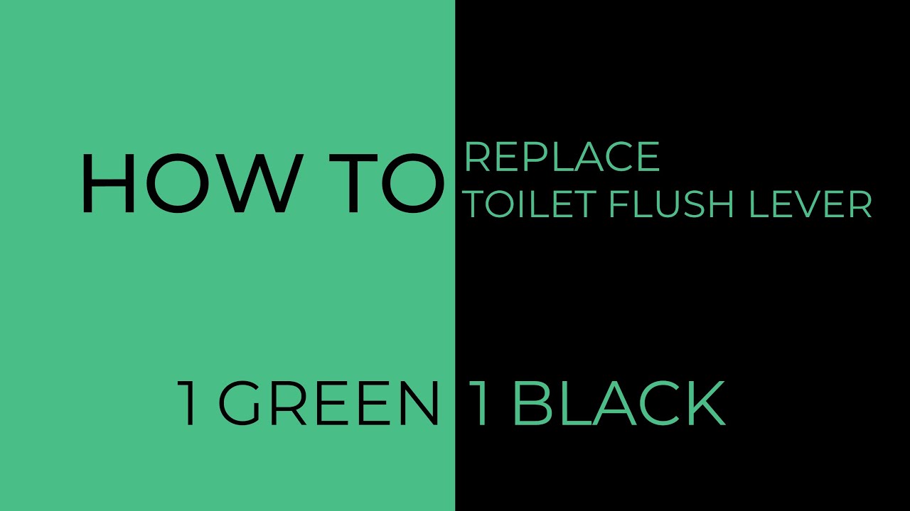 HOWTO Toilet Flush Lever replacement YouTube