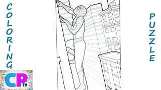 Spiderman Climbs Up the Buildings Coloring Pages,Superhero Saves us from Troubles,Coloring Pages Tv