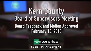 Enterprise Fleet Management Pilot Program Approved by Kern County Board of Supervisors