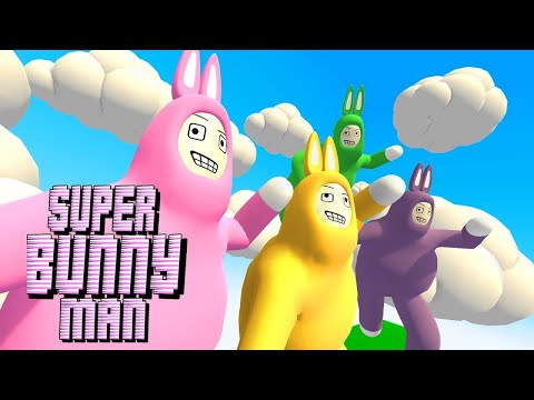 Видео: НИКОГДА ТАК НЕ СМЕЯЛИСЬ! УГАР ДО СЛЕЗ В ИГРЕ Super Bunny Man