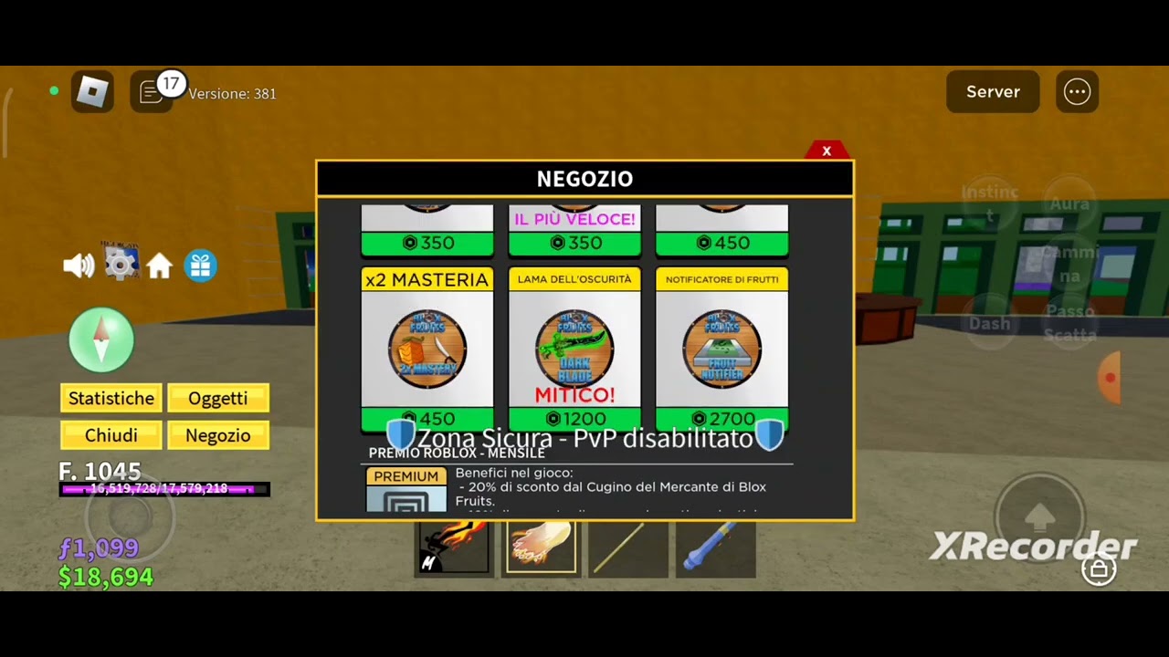 compro il detonatore di frutti su blox( sono diventato povero)