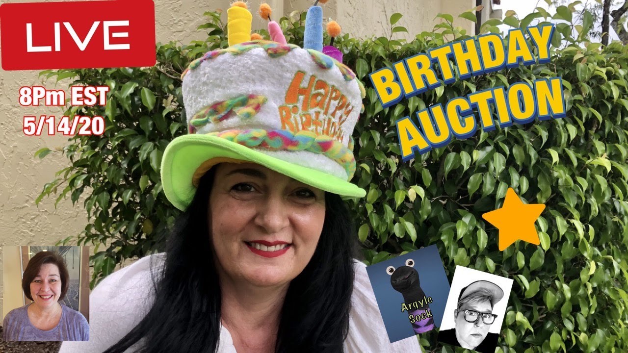 I LOVE MY YOUTUBE FAMILY LIVE AUCTION DONATELLA BOTOLINO AUCTIONS4U BIRTHDAY FUN