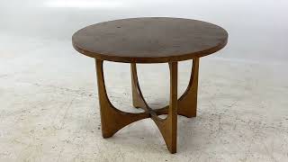 Broyhill Brasilia Mid Century Walnut Round Side Table