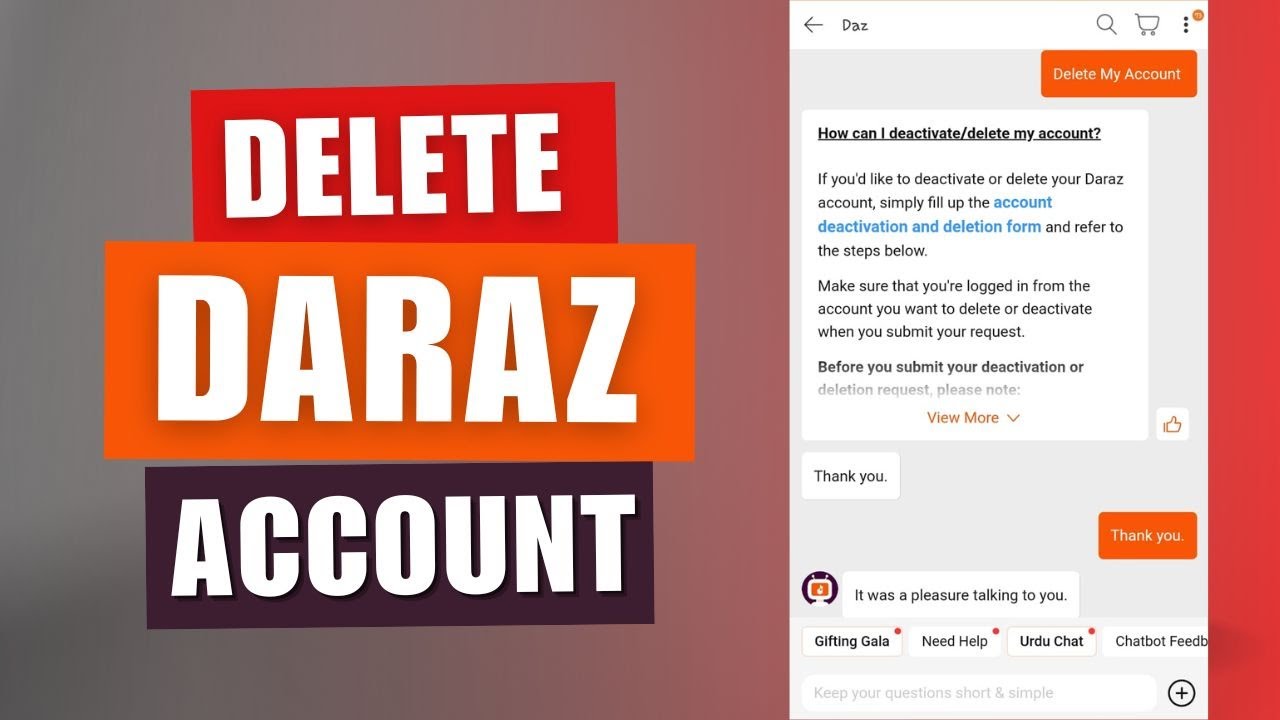 How To Delete Daraz Account Permanently Daraz Account Kaise Delete