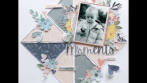 Moments Together - Scrapbook Process Video #39 - SCRAPLIFT - Cocoa Vanilla Studio Daydream