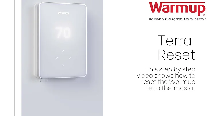 Resetting the Terra Smart WiFi Thermostat