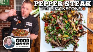 Pepper Steak on the Blackstone Griddle