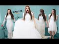 Trying On Cheap Amazon Wedding Dresses