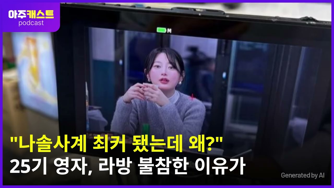 나솔사계 최커 됐는데 왜? 25기 영자, 라방 불참한 이유가