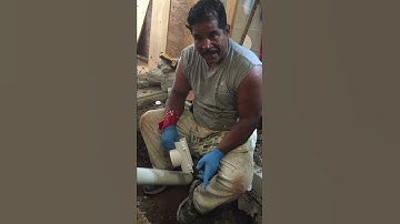 How to create a sewer line from the main line without using a Tee to connect a bathroom line