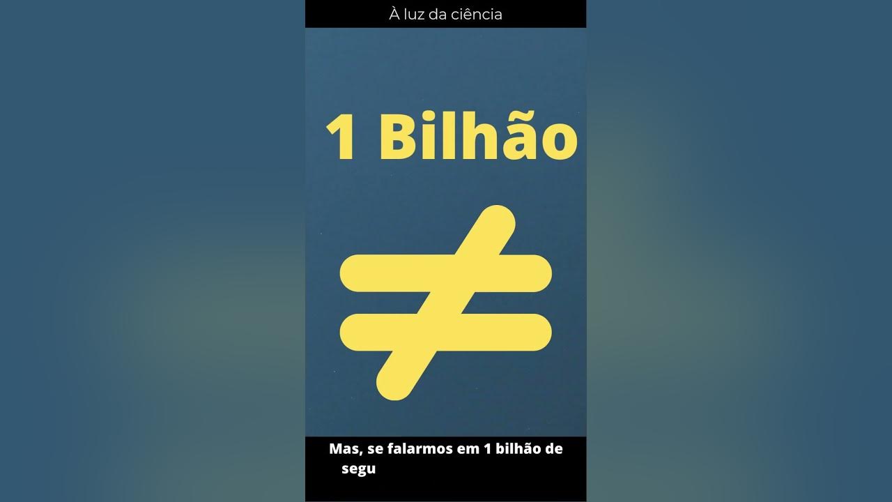 1 milhão ou 1 bilhão? Entenda as diferenças entre esses números gigantes. shorts YouTube 1 milhão ou 1 bilhão? Entenda as diferenças entre esses números gigantes. shorts YouTube