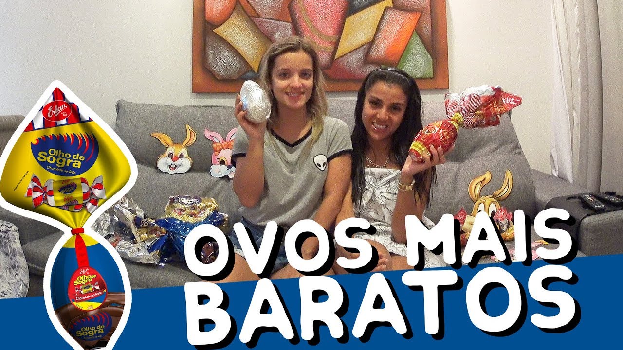 EXPERIMENTANDO OS OVOS DE PÁSCOA MAIS BARATOS ovo de páscoa na travessa