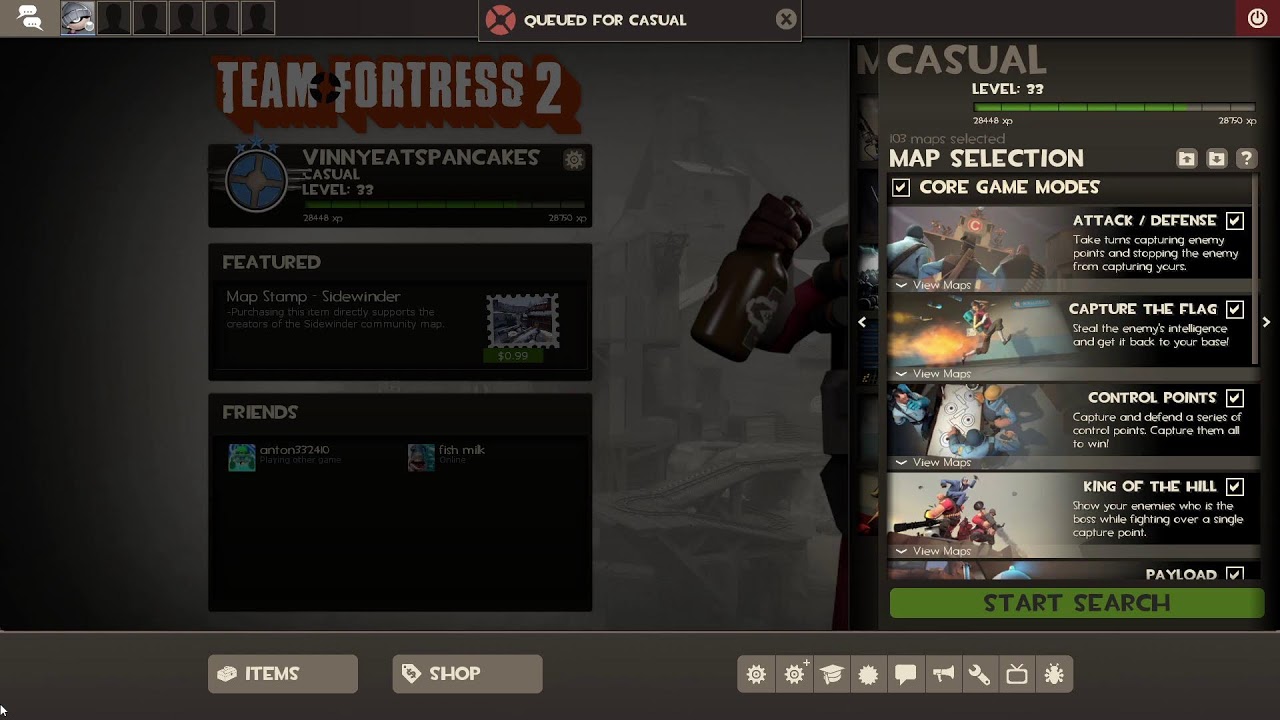 TF2 epic stream - vinnycakesauce