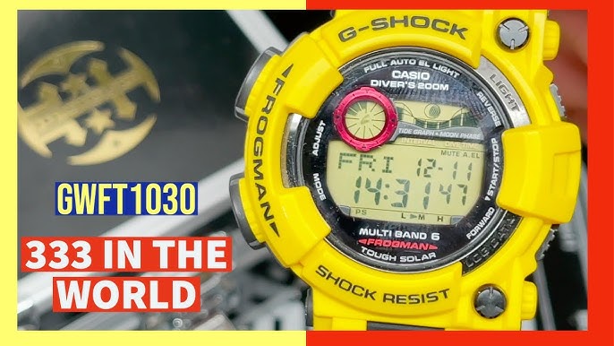 g shock frogman 30th anniversary yellow