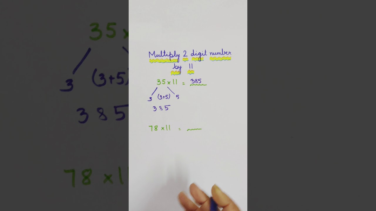 Multiplying 2 digit number by 11 