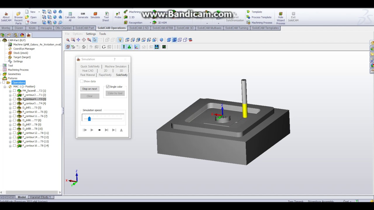 soliworks-solidcam i machining speed works