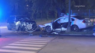 3-year-old girl, 3 police officers among those injured when unmarked squad car crashes with vehicle