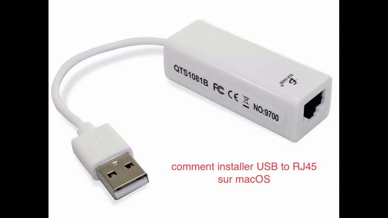 installation d'adaptateur USB to RJ45 sur macOS - YouTube