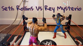 Seth Rollins Vs Rey Mysterio |Action Figure Match|