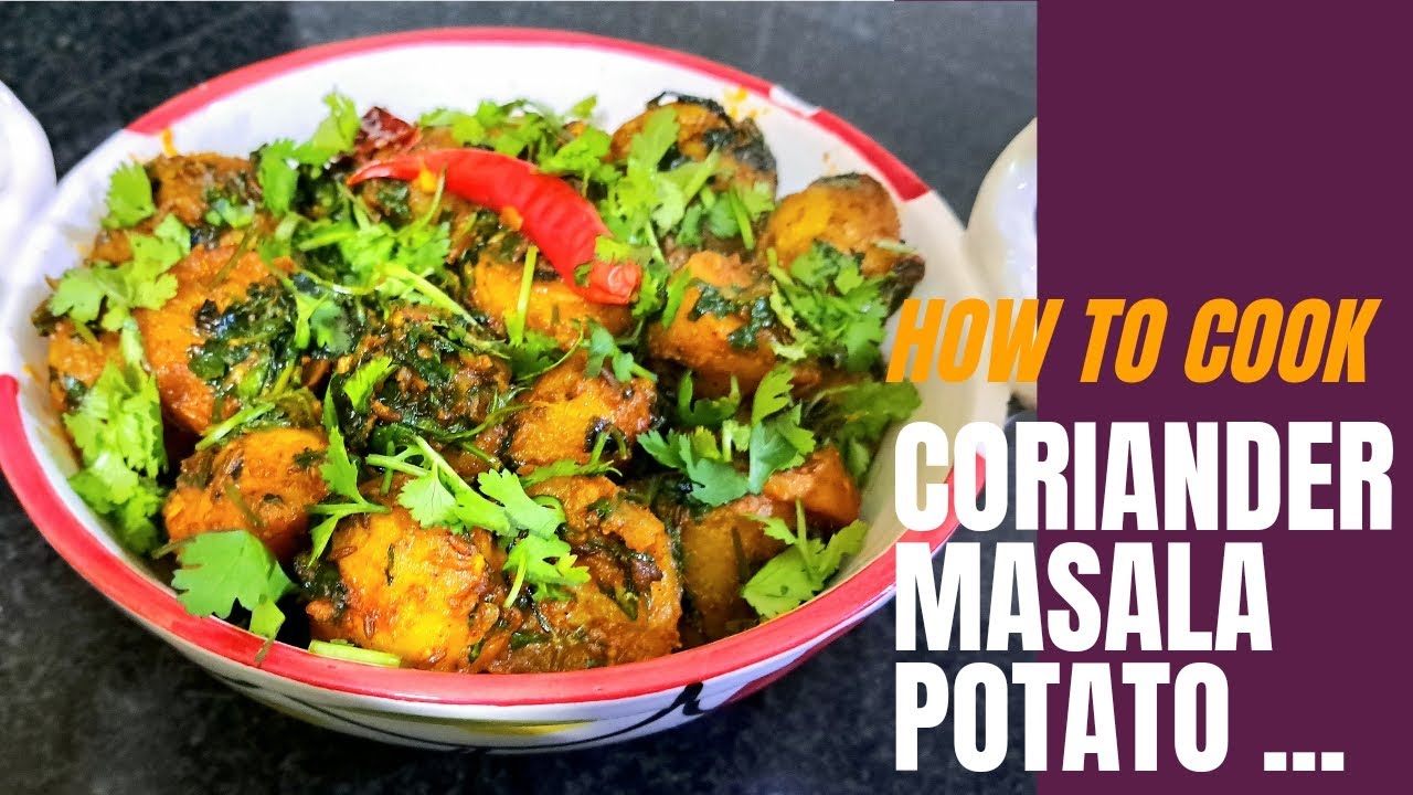 How to cook Coriander Masala Potato 🥔... YouTube