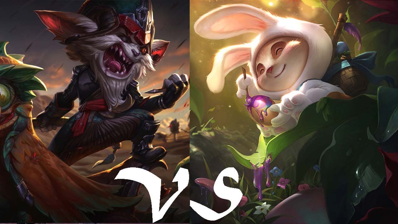 Leage of Legends - Cottontail Teemo vs Kled Top Season 7.