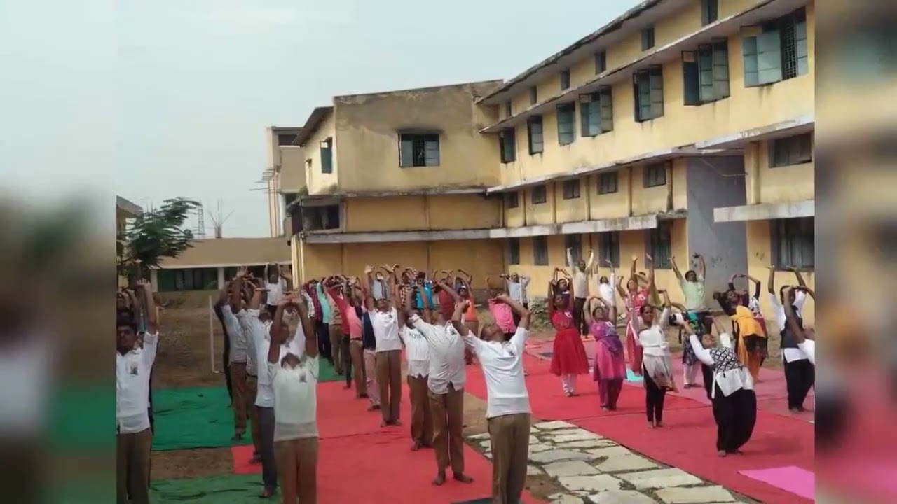 GDC Medak NCC cadets On Yoga Day2019