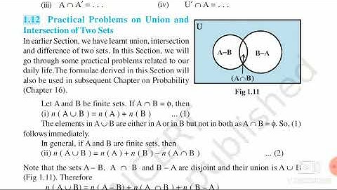 11th Class/Mathematics/ch1/NCERT/1.12 Practical Problems on Union and Intersection of Two Sets/p1