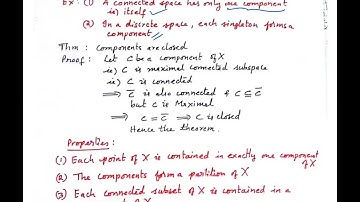 Topology I: Unit IV: Connected Spaces