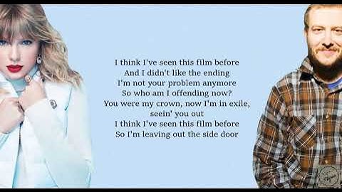 Exile - Taylor Swift Feat. Bon Iver (Lyrics)