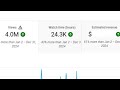 How much YouTube paid me for 4 million views...